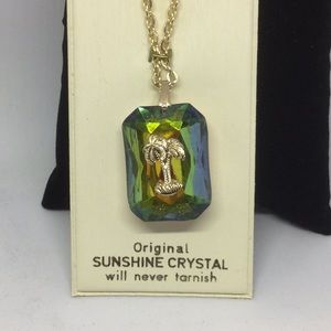 Vintage 1970’s Original sunshine crystal necklace